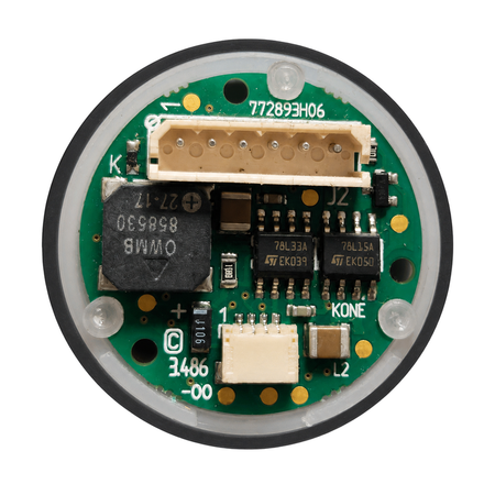 Kone 804145G01 KSS out-of-service indicator PCB 772893H06 rear view