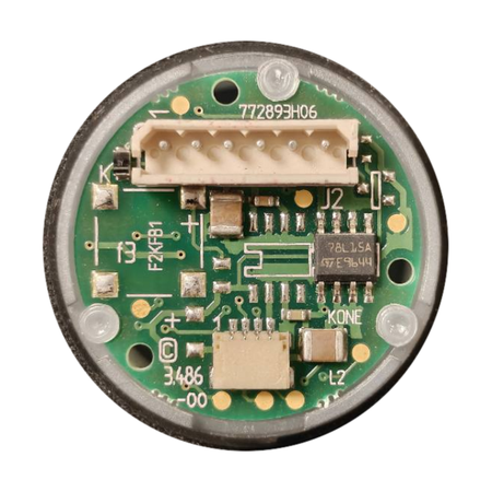 Kone 804145G02 KSS out-of-service indicator PCB 772893H06 F2KFB1 rear view