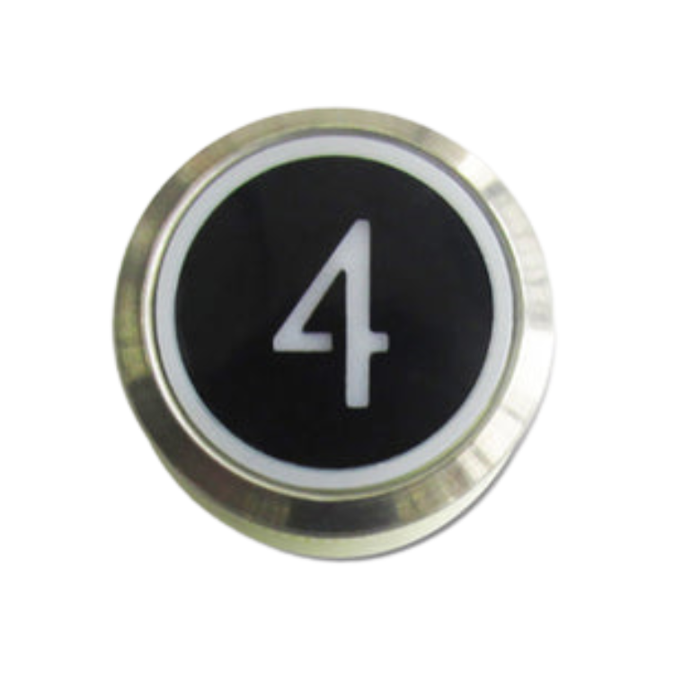 Kone Button 4 White Flush COP Panel KM851928G001H004