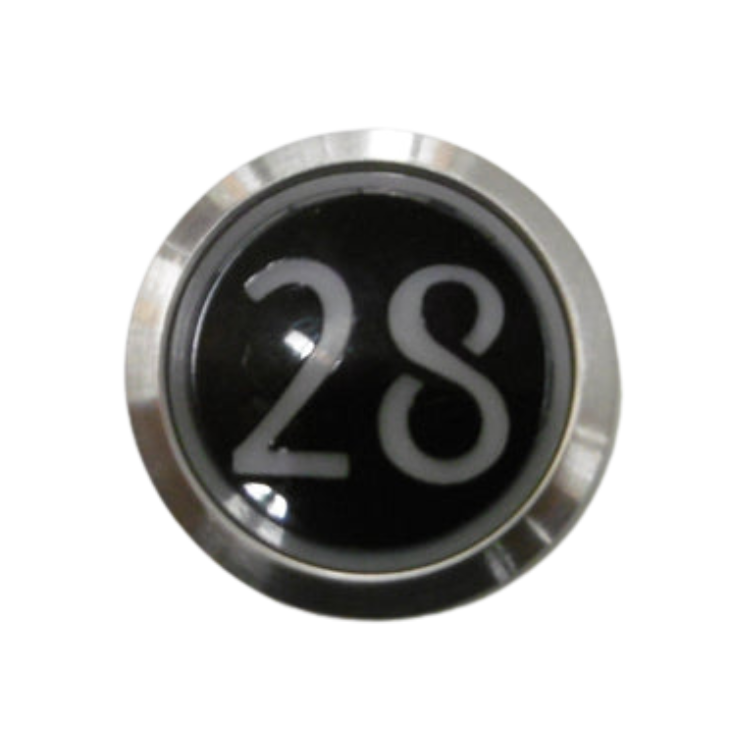 Kone Button 28 White Flush COP Panel KM851928G001H028