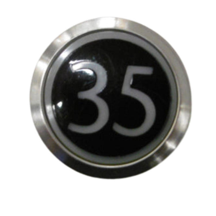 Kone Button 35 Weißes flächenbündiges COP-Panel KM851928G001H035