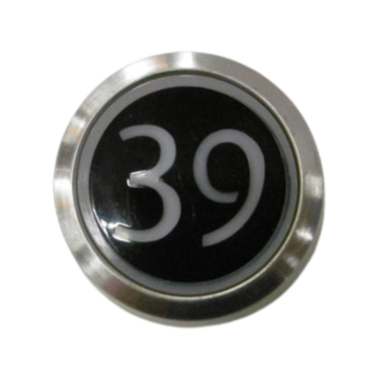 Kone Button 39 WHITE Flush COP Panel KM851928G001H039