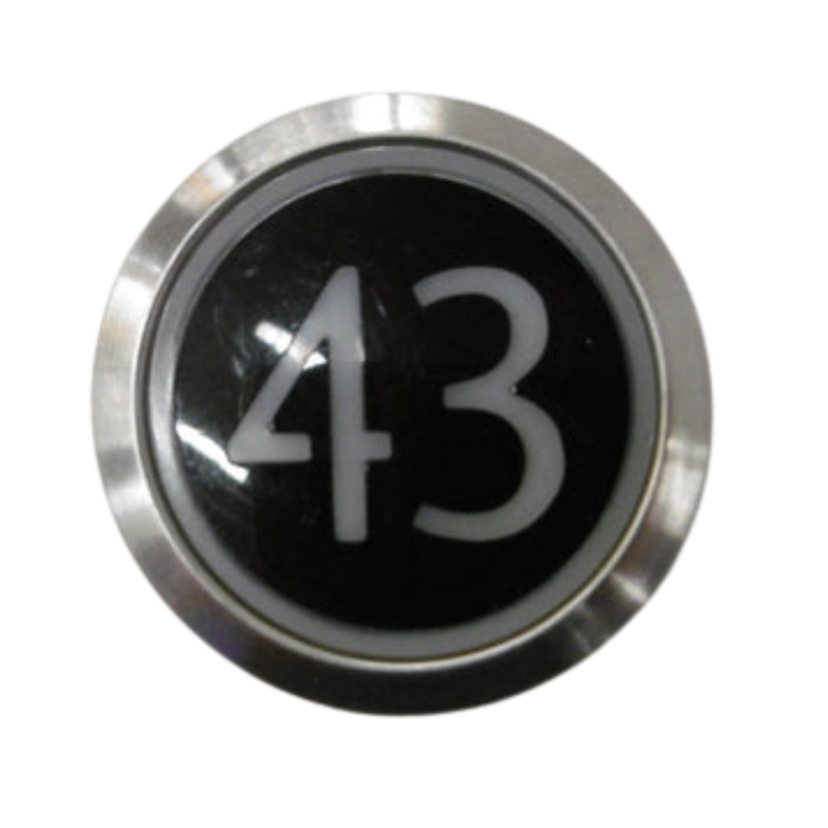 Kone Button 43 White Flush COP Panel KM851928G001H043