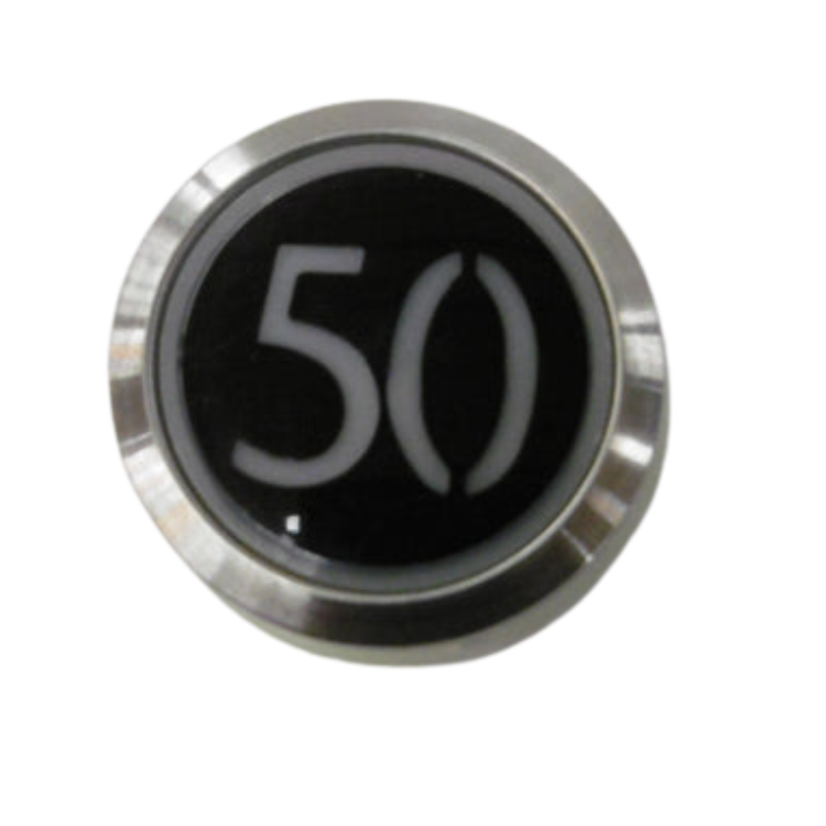 Kone Button 50 White Flush COP Panel KM851928G001H050