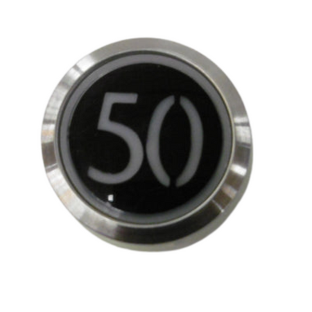 Kone Button 50 White Flush COP Panel KM851928G001H050