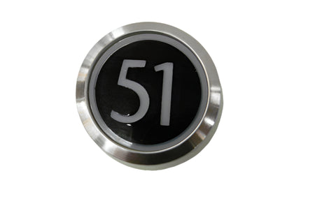 Kone Button 51 White Flush Red Illumination KM851928G001H051