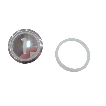 Kone Button 1 Blue Illuminated Flush Call Button KDS STD,RND SURF BU SMS KM863050G002H001