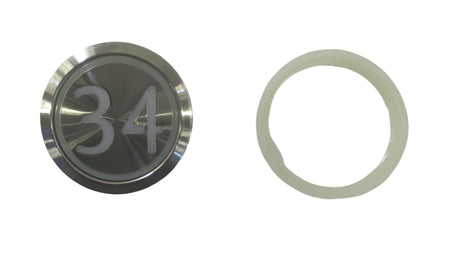 Kone Button 34 White Flush COP Panel KM863050G005H034