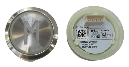 Kone Button M White Flush COP Panel KM863050G005H132