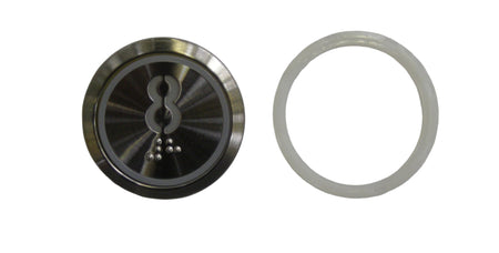 Kone Button 8 Braille Red LED KDS STD KM863050G069H008