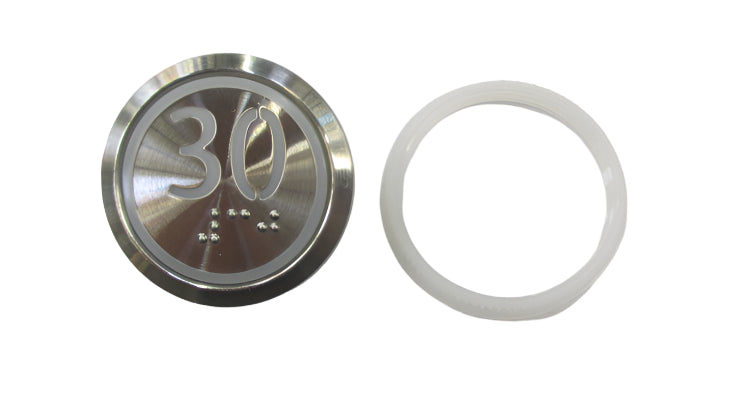 Kone Button 30 White Flush COP Panel KM863050G069H030