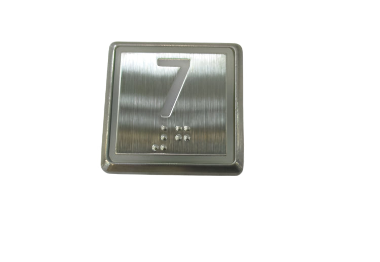 Kone Button 7 White Flush COP Panel KM863051G081H007