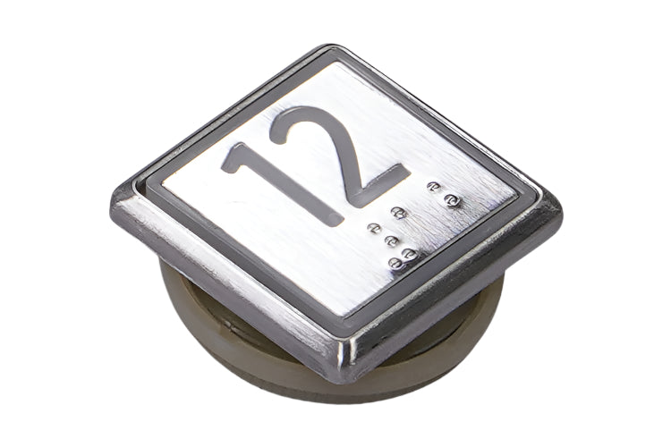 Kone Button 12 White Flush COP Panel KM863051G081H012