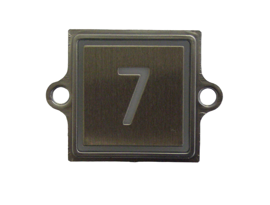 Panel de control empotrado Kone Button 7, blanco, KM863053G005H007