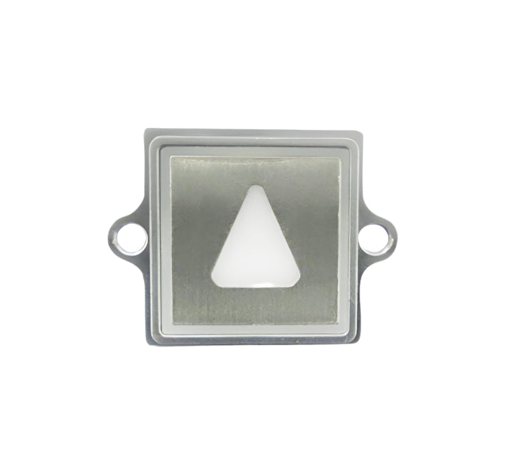 Panel empotrado Kone con botón y flecha hacia arriba, blanco, KM863053G005H091