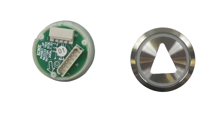 Kone Button UP Arrow White White Flush LOP Panel KM871903G017H091