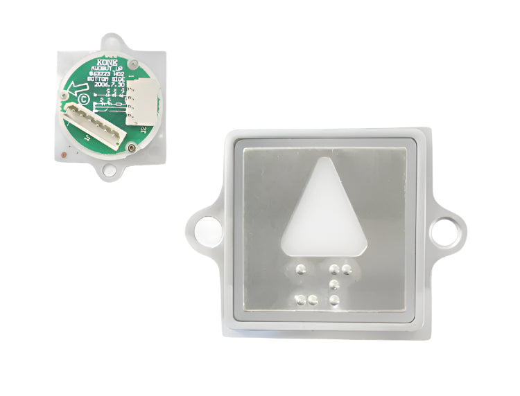Kone Button Up Arrow White Flush LOP Panel KM871906G069H091