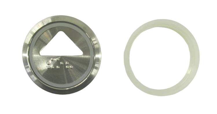 Kone Button Down Arrow White Flush LOP Panel KM871907G081H092