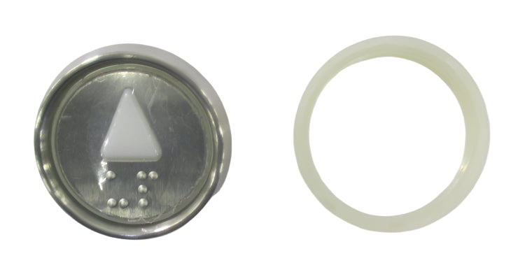 Kone-knappar med pil uppåt, vit, infälld LOP-panel KM922111G041H091