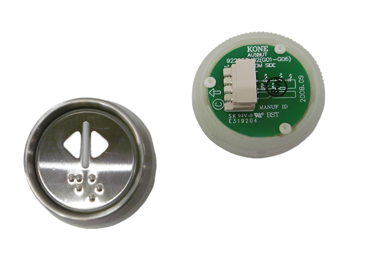 Kone Button Door Open White Flush COP Panel KM922111G203H081