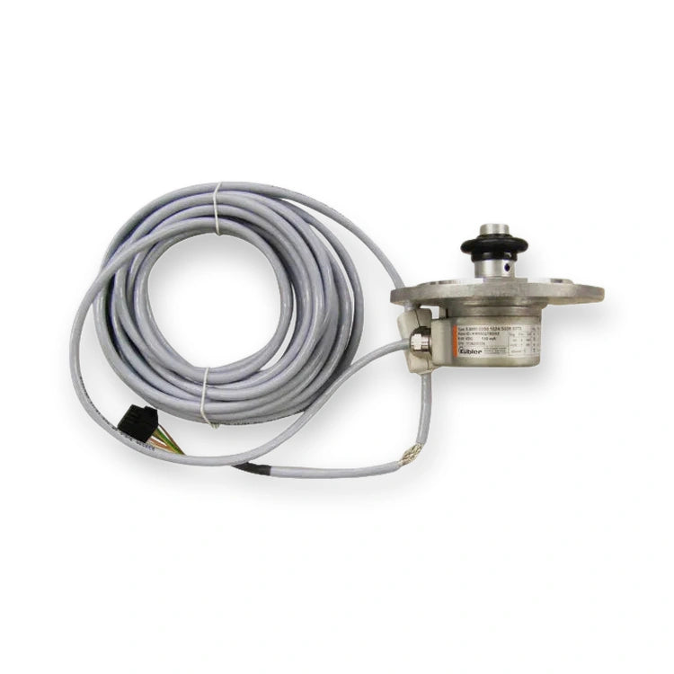 KONE KDL16L Encoder D37.3 MX05/MX10/MX18 7m Cable OEM (KM950278G02), on white background.