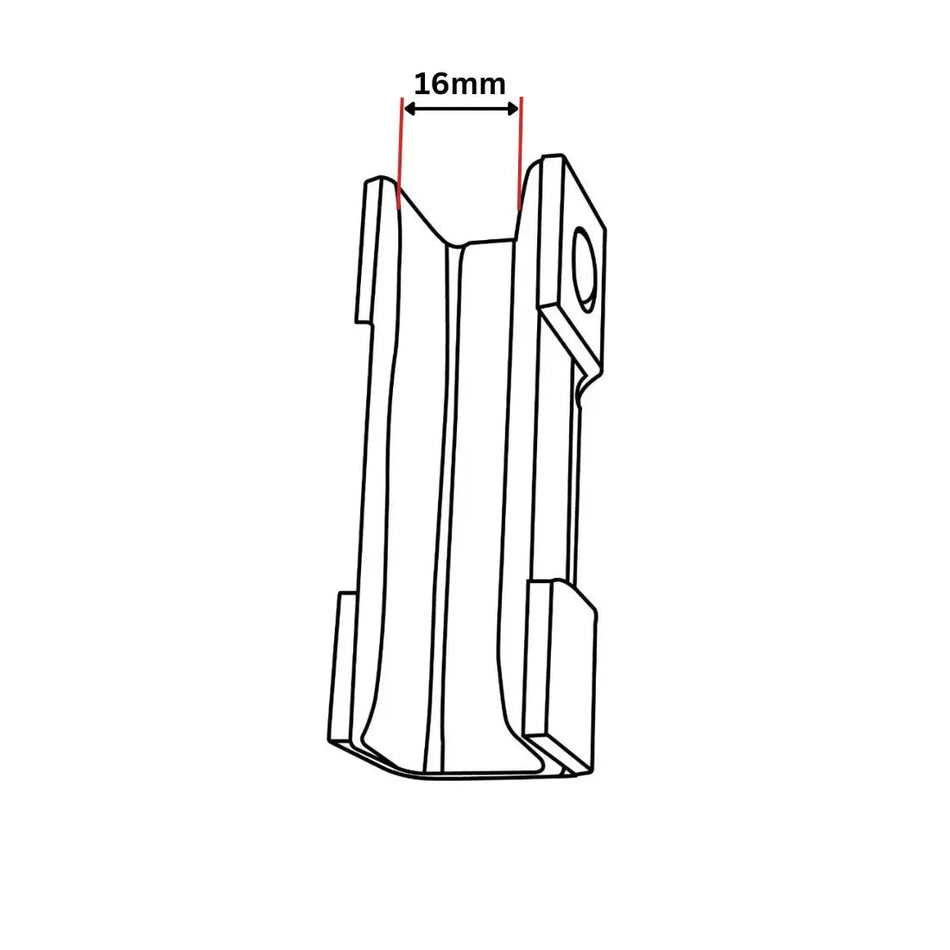 KONE styrskoinsatskolv 16 mm