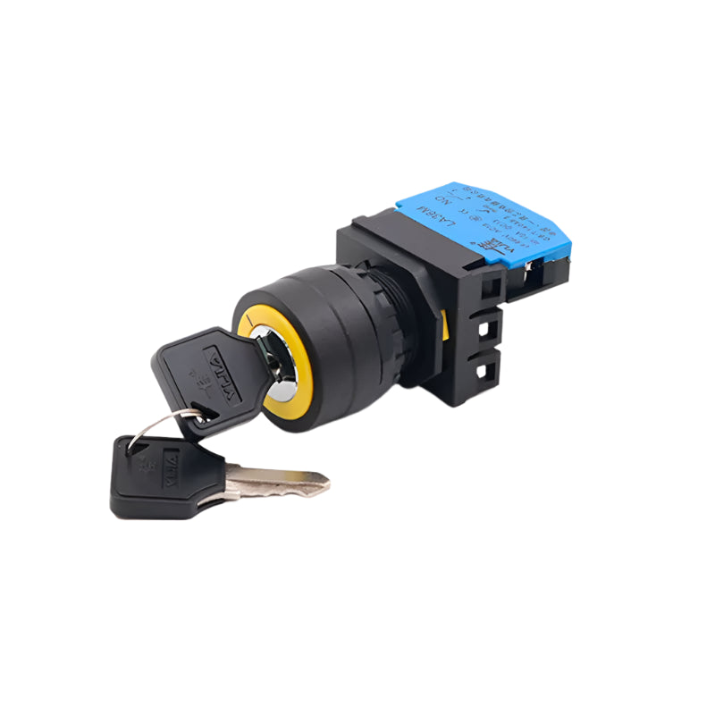 YIJIA LA36M 22mm nyckelbrytare med låsning, 2 lägen, 660V 10A