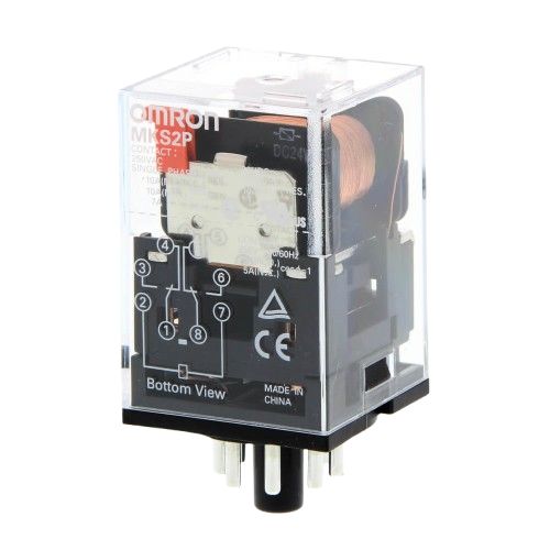 Omron Relay 110V AC Coil DPDT 10A Plug In MKS2P 110VAC