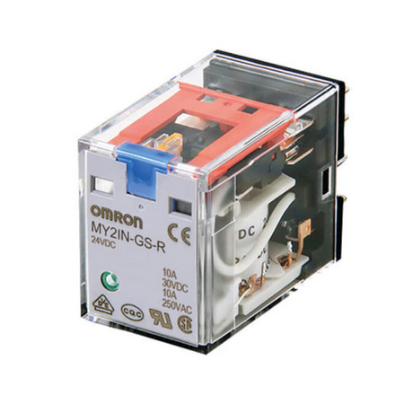 Omron Relay 4PDT 110-120V AC Coil 6A Plug In MY4IN-GS-R AC110/120