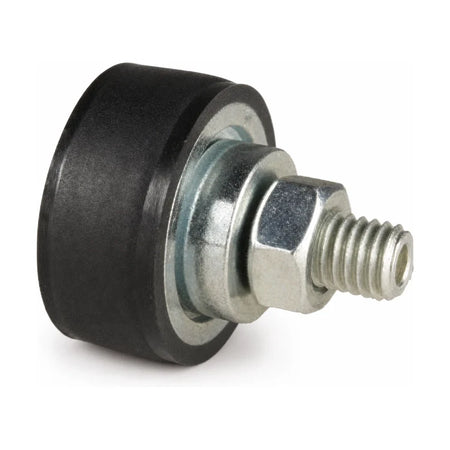 Thyssen STS/TTS lock roller with M8 threaded stud, SKU NLH2210168, rear three-quarter view