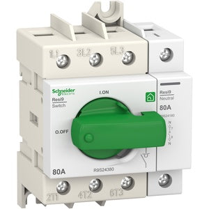 Schneider Resi9 Rotary Switch-Disconnector 3P 80A, R9S24380