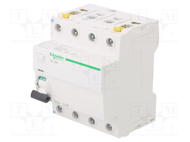 Schneider Acti9 iID RCCB 4P 63A 300mA Type A, A9Z24463