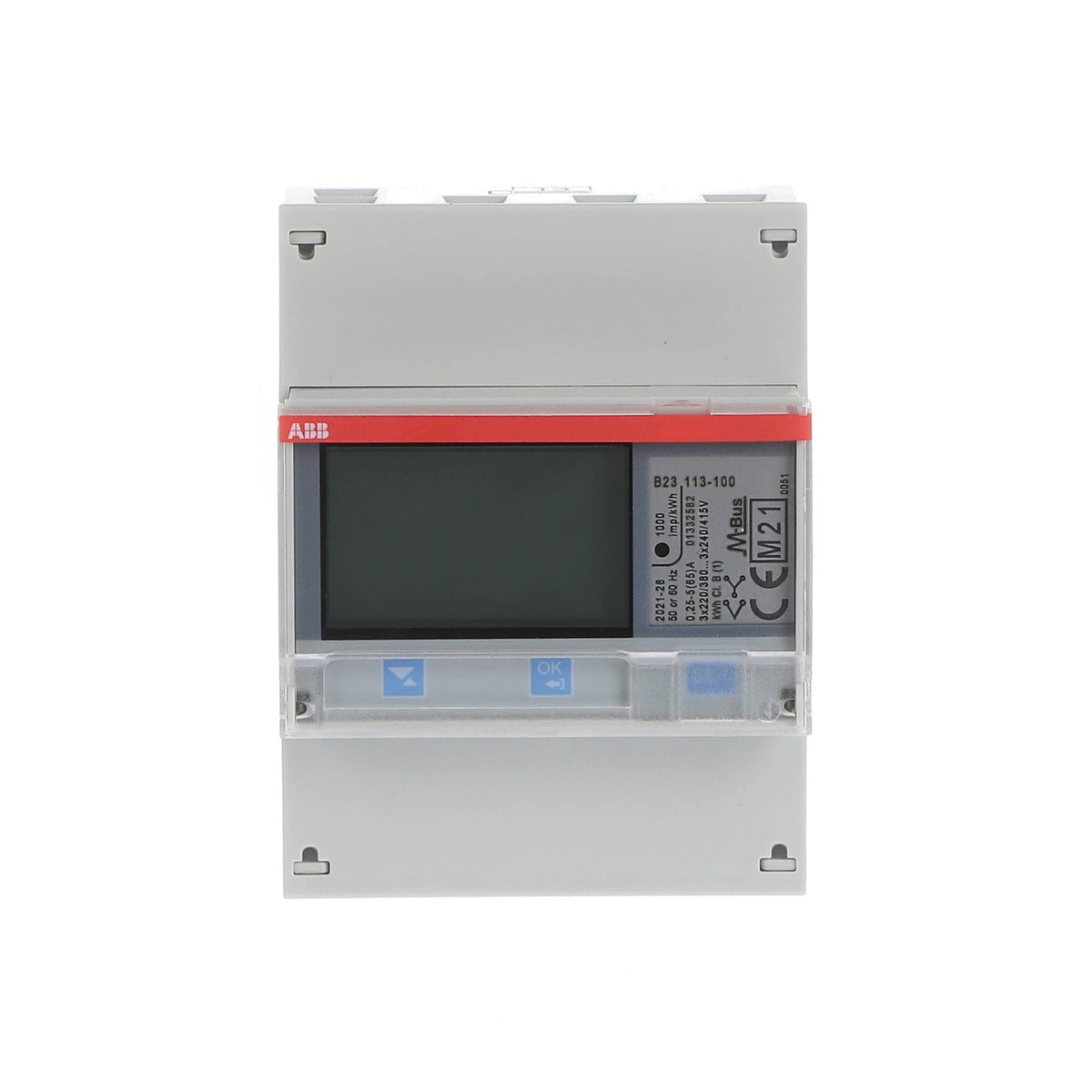 ABB B23 113-100 Energy Meter, 3-Phase Direct 65A, M-Bus, MID, 2CMA100165R1000