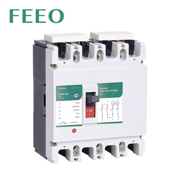 Feeo FPVM-250 4P PV Solar DC Moulded Case Circuit Breaker, 1000V DC 250A