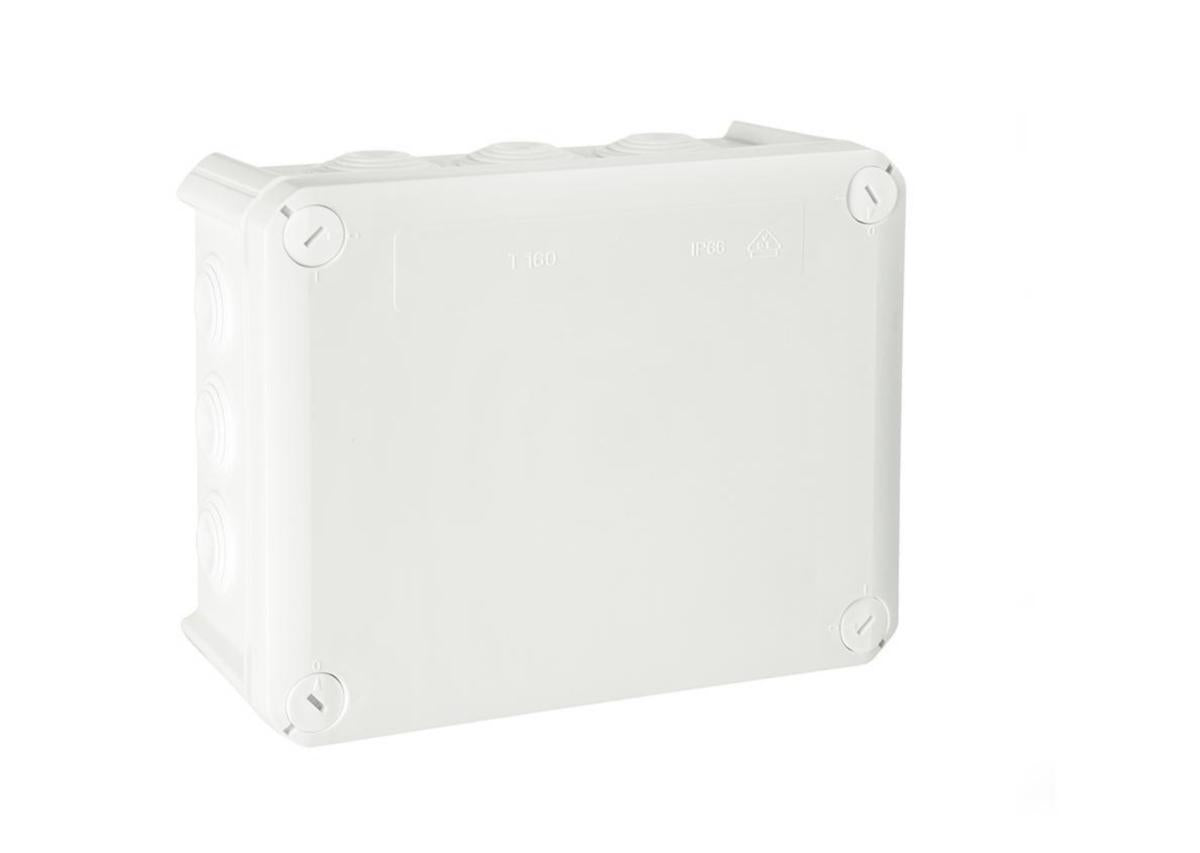 Kopplingsdosa UTP T160 a-collection IP66, 7xM25+5xM32, 190x150x77mm, white, with terminal block