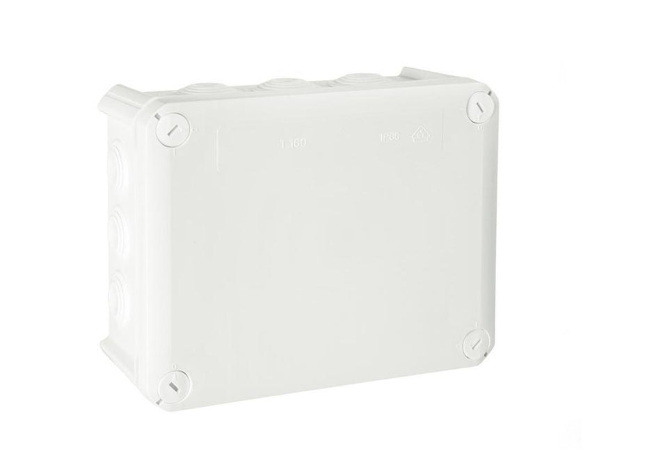 Kopplingsdosa UTP T160 a-collection IP66, 7xM25+5xM32, 190x150x77mm, white, with terminal block