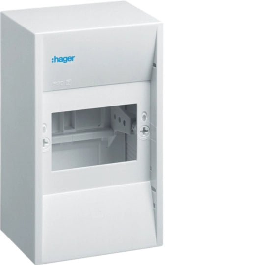 Hager GD104N Mini-Enclosure (Gamma series), 4 module units, IP30