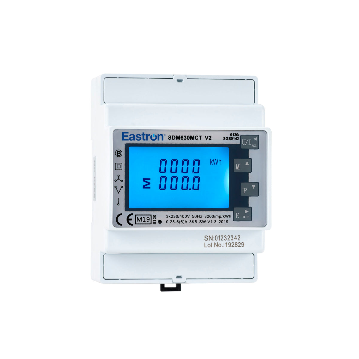 Eastron SDM630MCT — Single/Three Phase DIN Rail Multifunction Energy Meter (CT operated)
