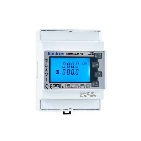 Eastron SDM630MCT — Single/Three Phase DIN Rail Multifunction Energy Meter (CT operated)
