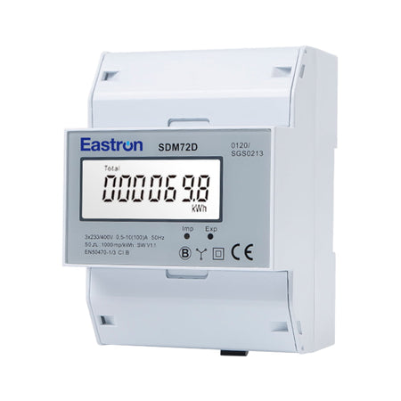 Eastron SDM72D — Three Phase Four Wire DIN Rail Energy Meter (100A direct connect)