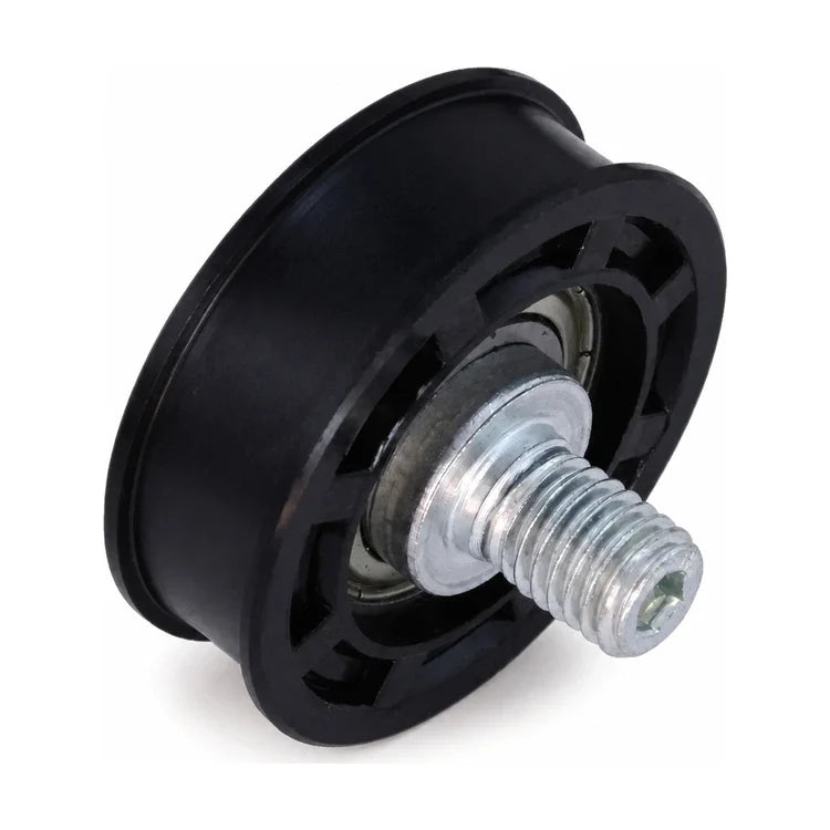 Fermator 50/11 lower kicking roller with flat 54/50 mm profile and eccentric M12 threaded shaft, SKU PFR.0600.00000, shown in a front three-quarter studio view.