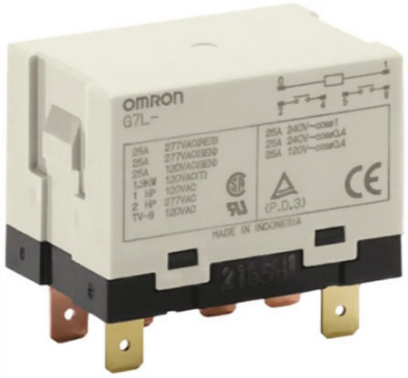 Omron Relay 48V DC DPST 25A Panel Mount G7L-2A-T_48DC
