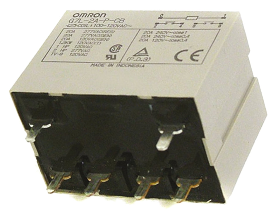 Omron Relais DPST 20A 120V AC Spule Leiterplattenmontage G7L-2A-P 100/120AC