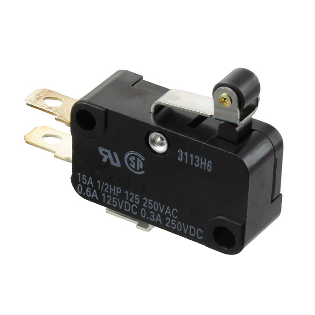 Omron Micro Switch SPDT 15A 250VAC Lever Roller V-155-1A6