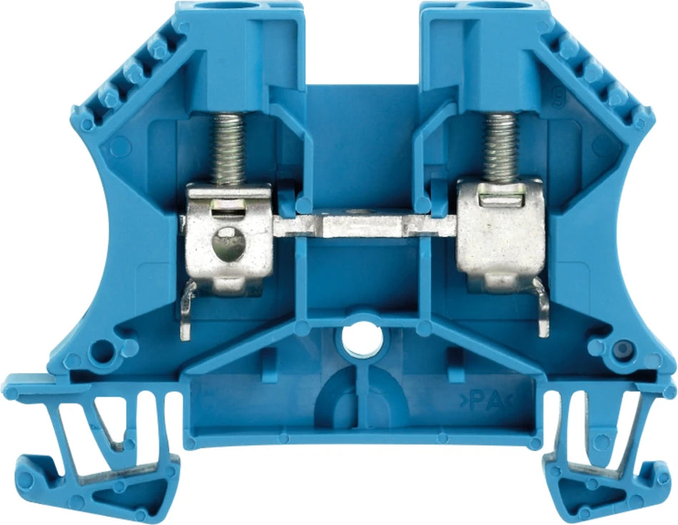 Weidmüller WDU 6 BL Feed-Through Terminal Block, 6mm² 41A 800V Blue