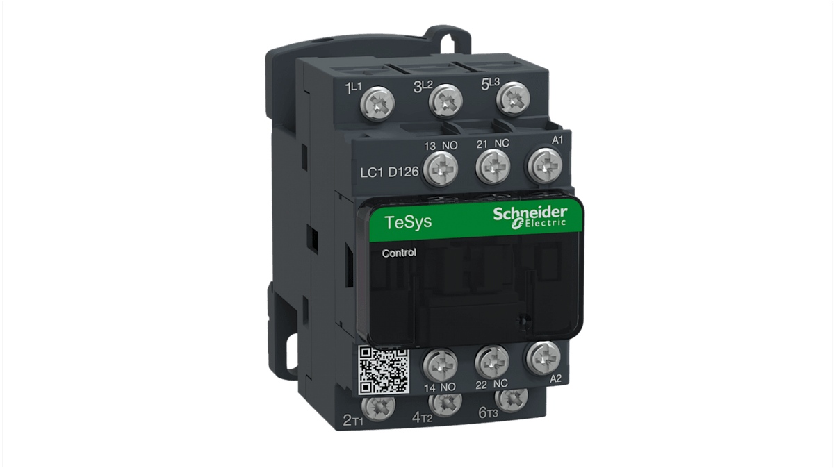 Schneider Contactor 24V Coil 12A 3-Pole LC1D126B7