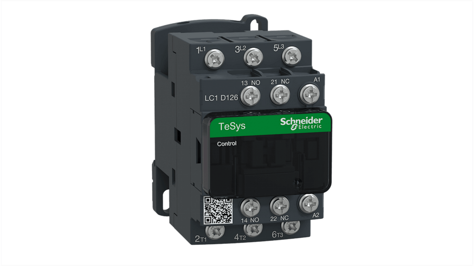 Schneider-kontaktor 24V spole 12A 3-polig LC1D126B7