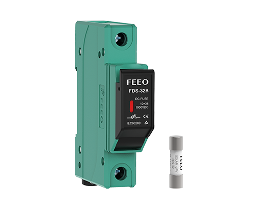 Feeo FDS-32B 1000V DC solar PV fuse holder with indicator for 10x38mm fuse links