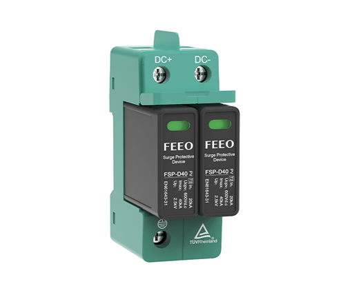 Feeo FSP-D40 PV DC surge protection device, Type 2, with status indicator window