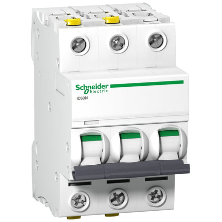 Schneider Electric Acti9 iC60N 3P 50A C-Curve MCB, A9F04350